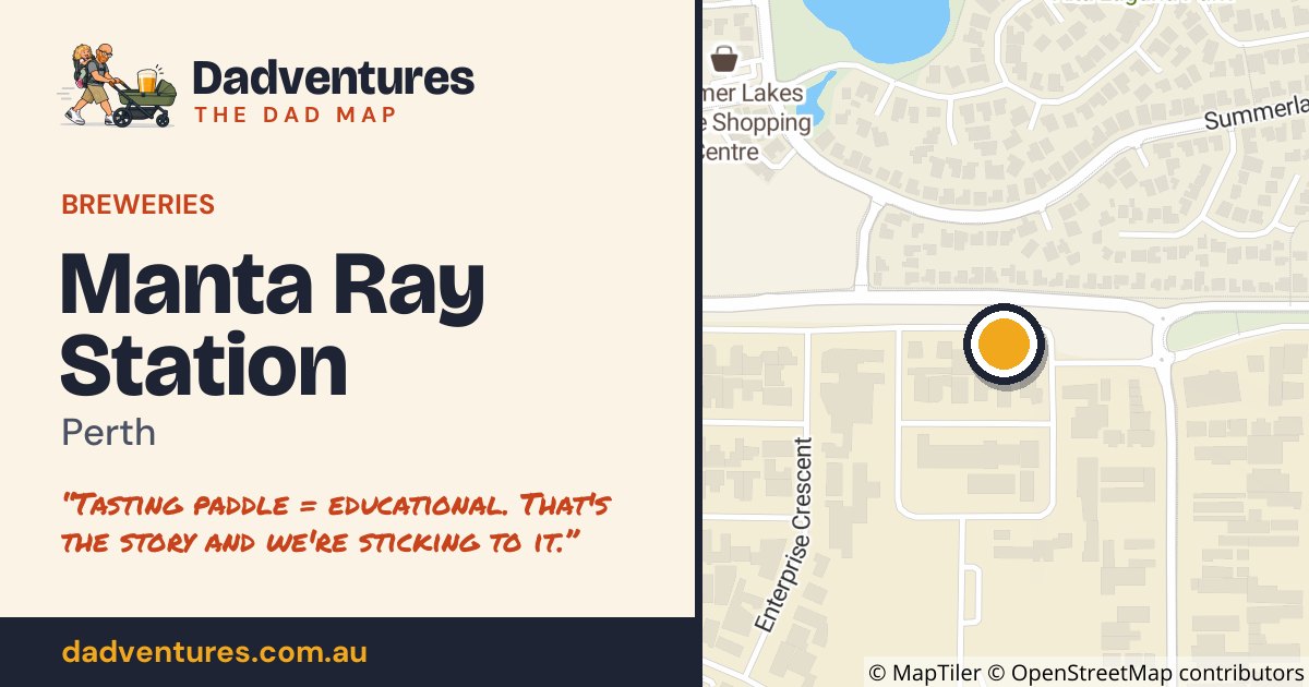 Manta Ray Station on the Dad Map