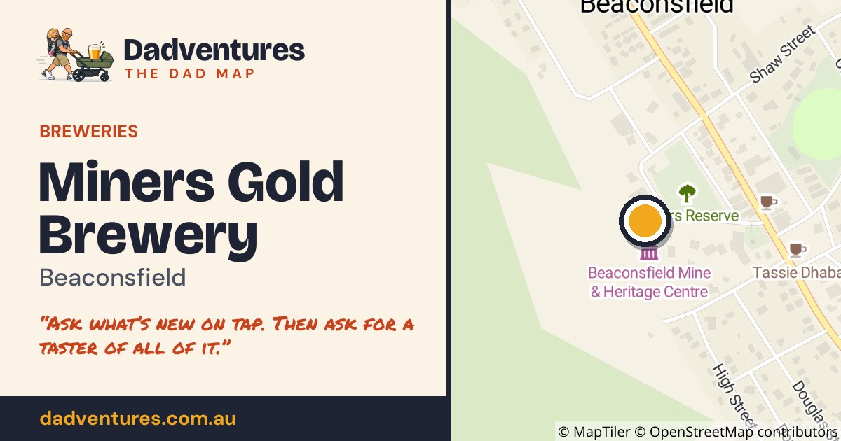 Miners Gold Brewery on the Dad Map