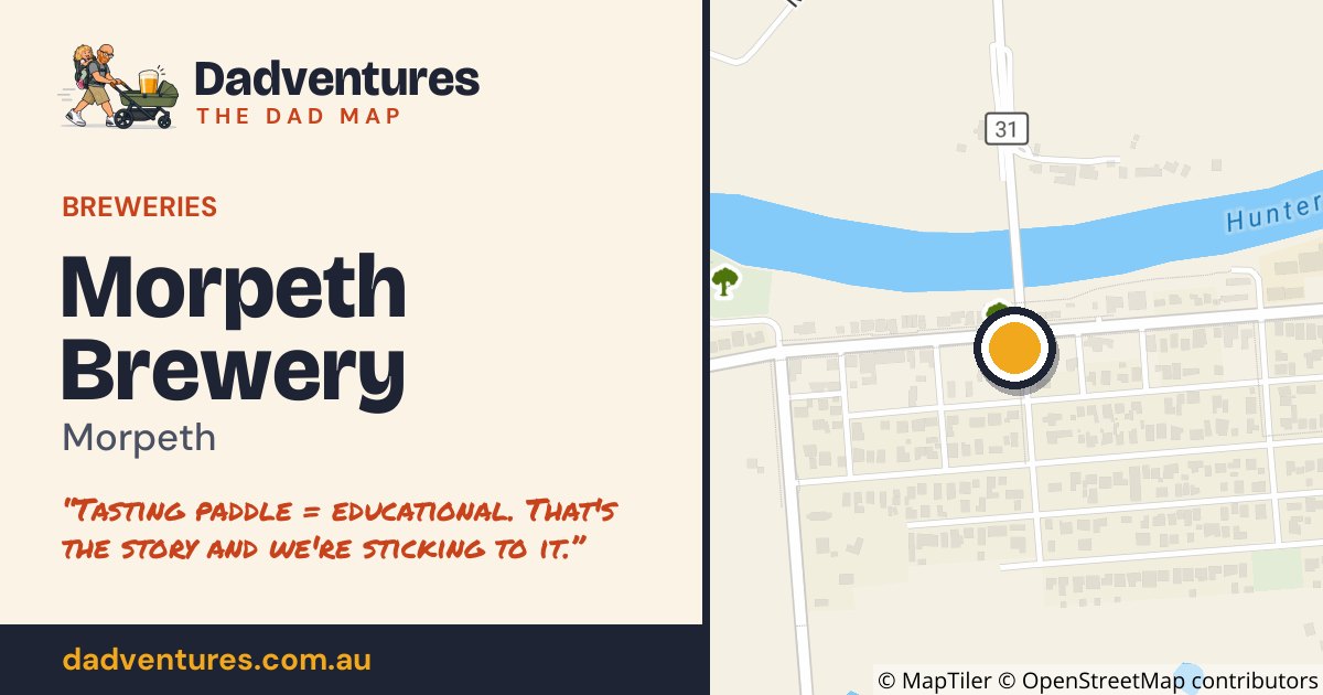 Morpeth Brewery on the Dad Map
