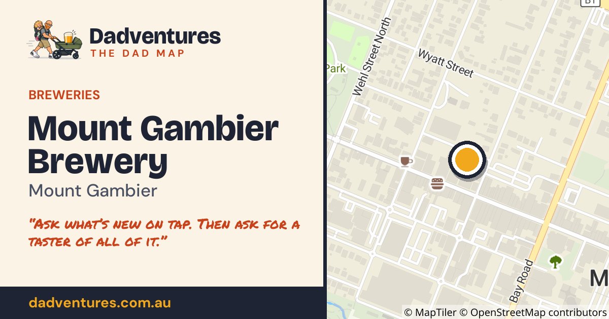 Mount Gambier Brewery on the Dad Map