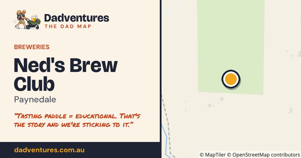 Ned's Brew Club on the Dad Map