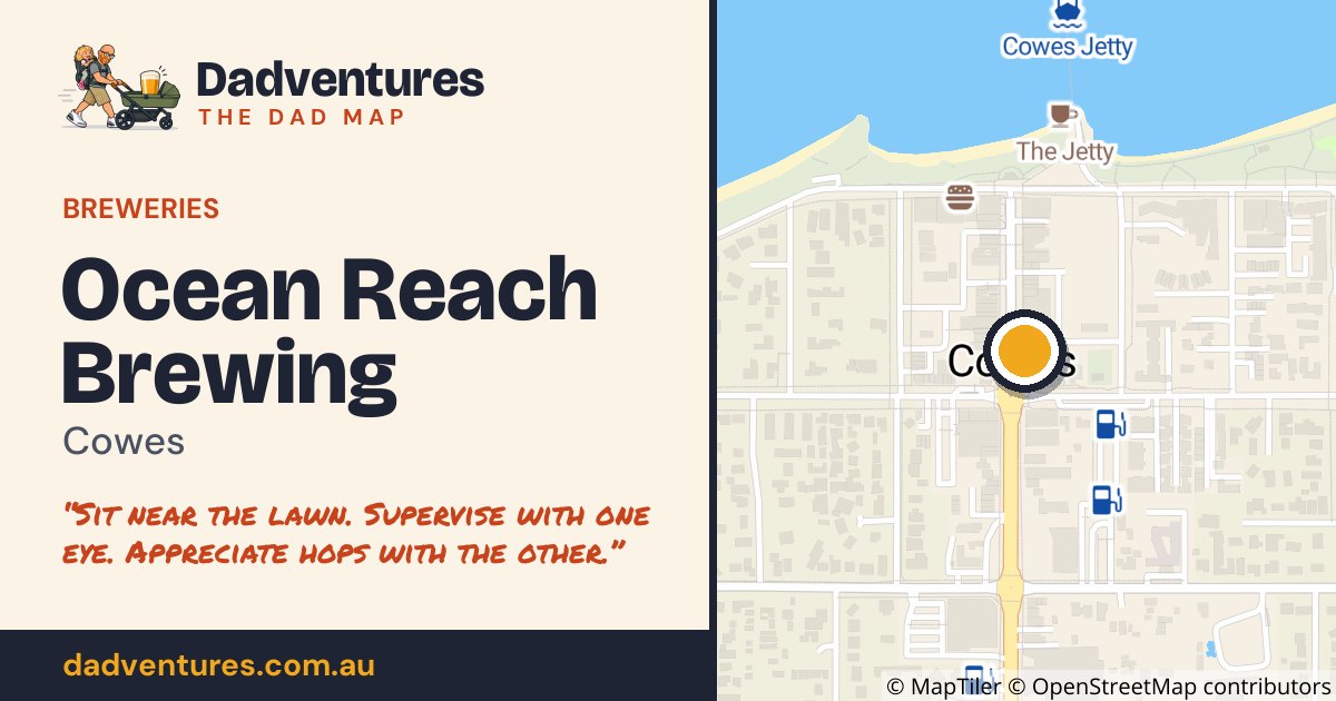 Ocean Reach Brewing on the Dad Map
