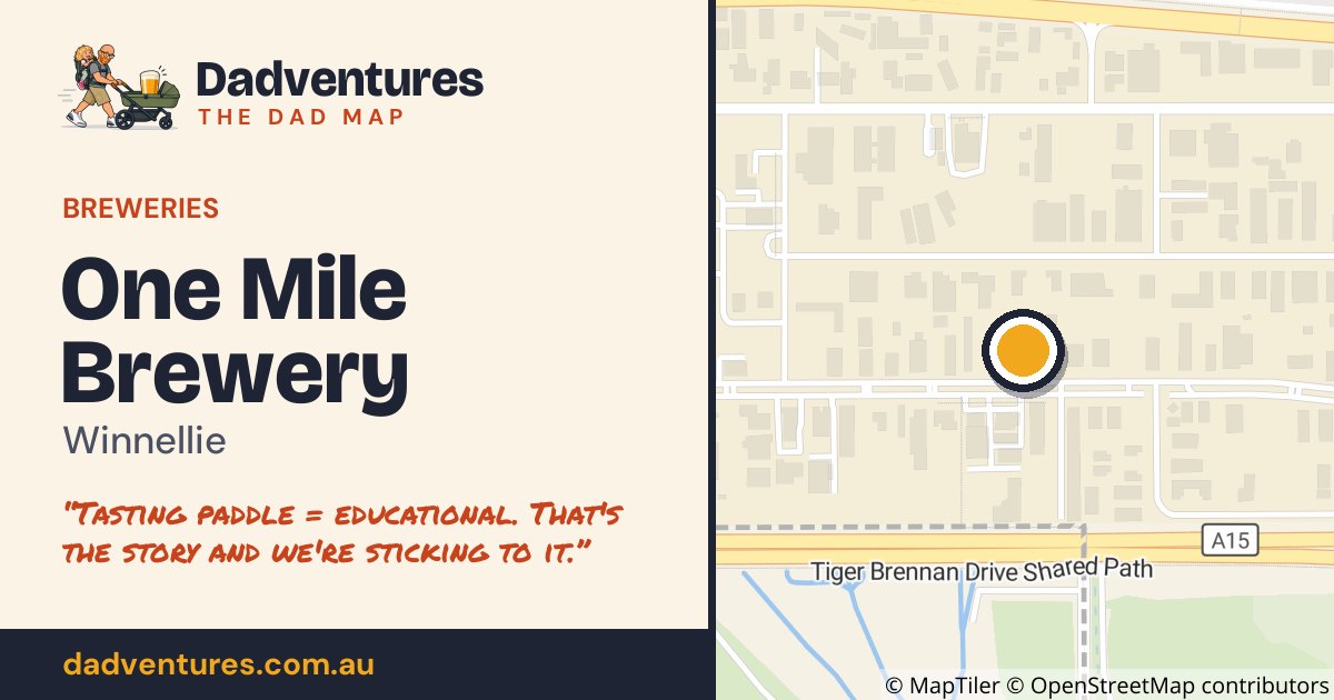 One Mile Brewery on the Dad Map