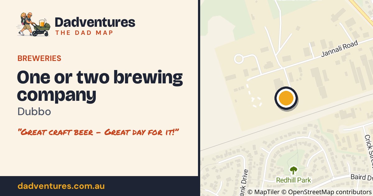 One or two brewing company on the Dad Map