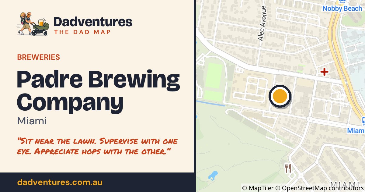 Padre Brewing Company on the Dad Map