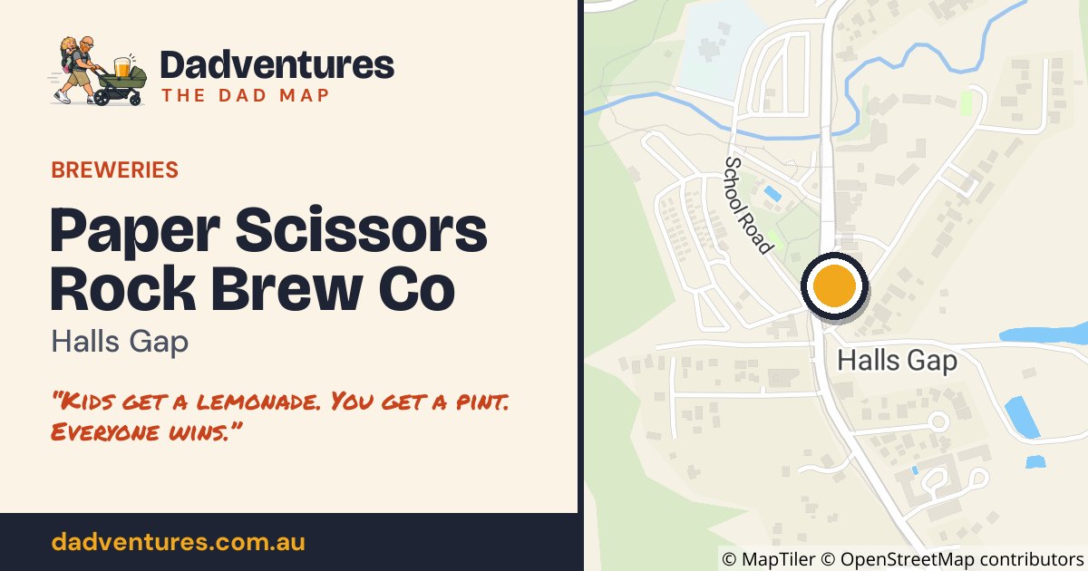 Paper Scissors Rock Brew Co on the Dad Map