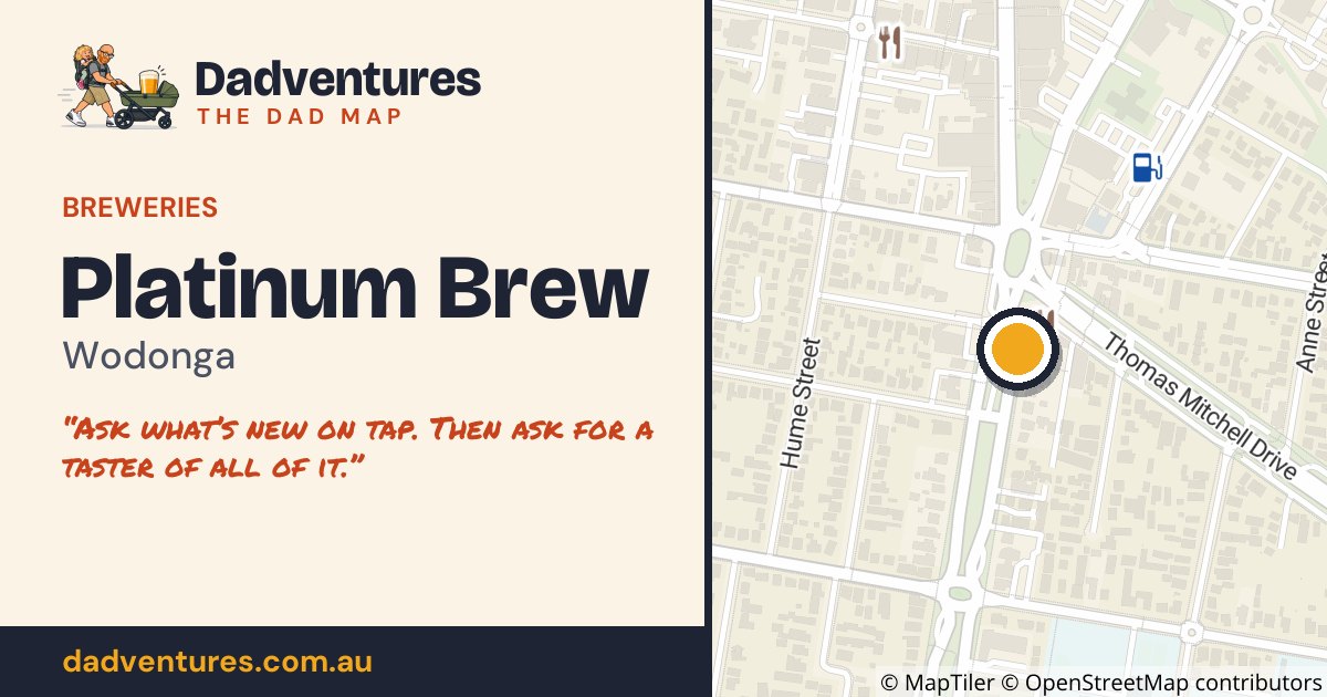 Platinum Brew on the Dad Map