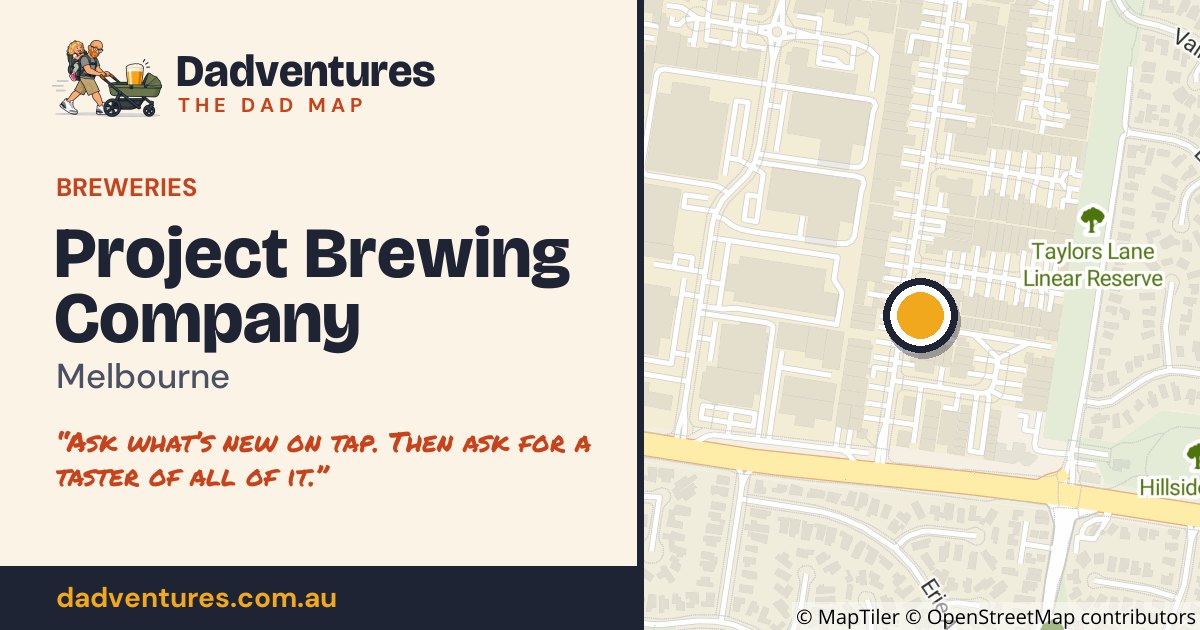 Project Brewing Company on the Dad Map