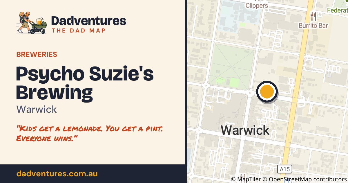 Psycho Suzie's Brewing on the Dad Map