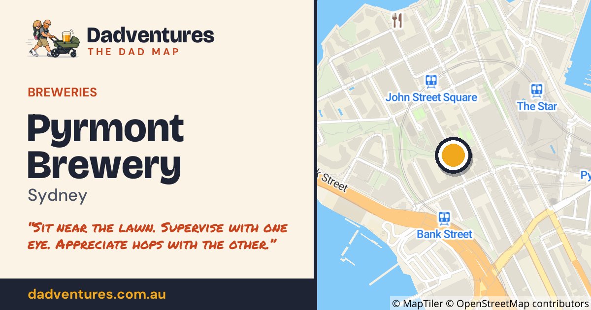 Pyrmont Brewery on the Dad Map