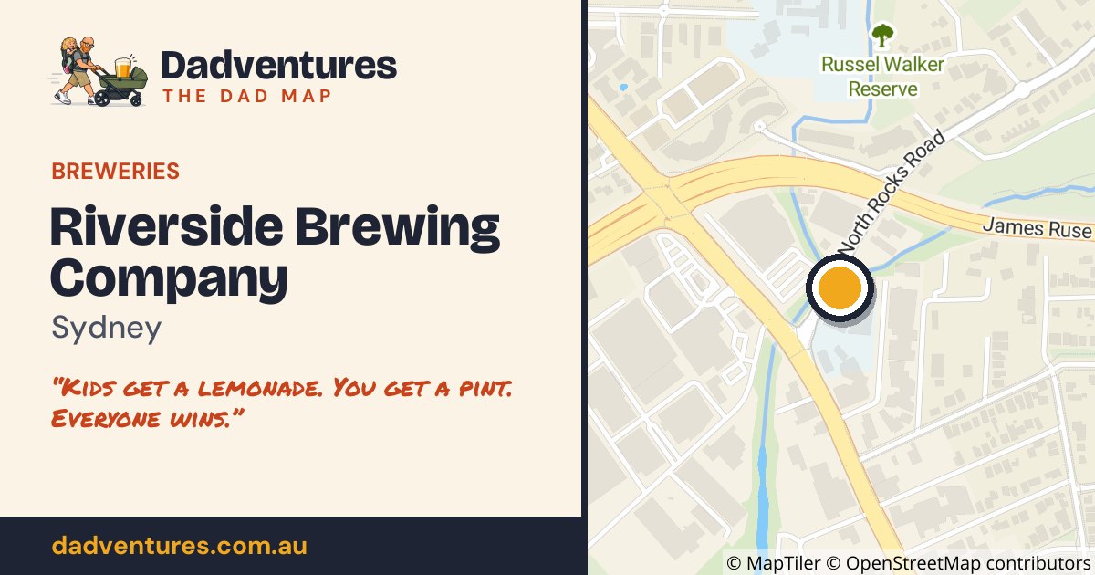 Riverside Brewing Company on the Dad Map