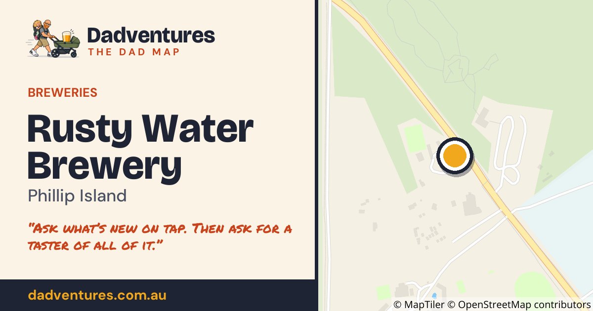 Rusty Water Brewery on the Dad Map