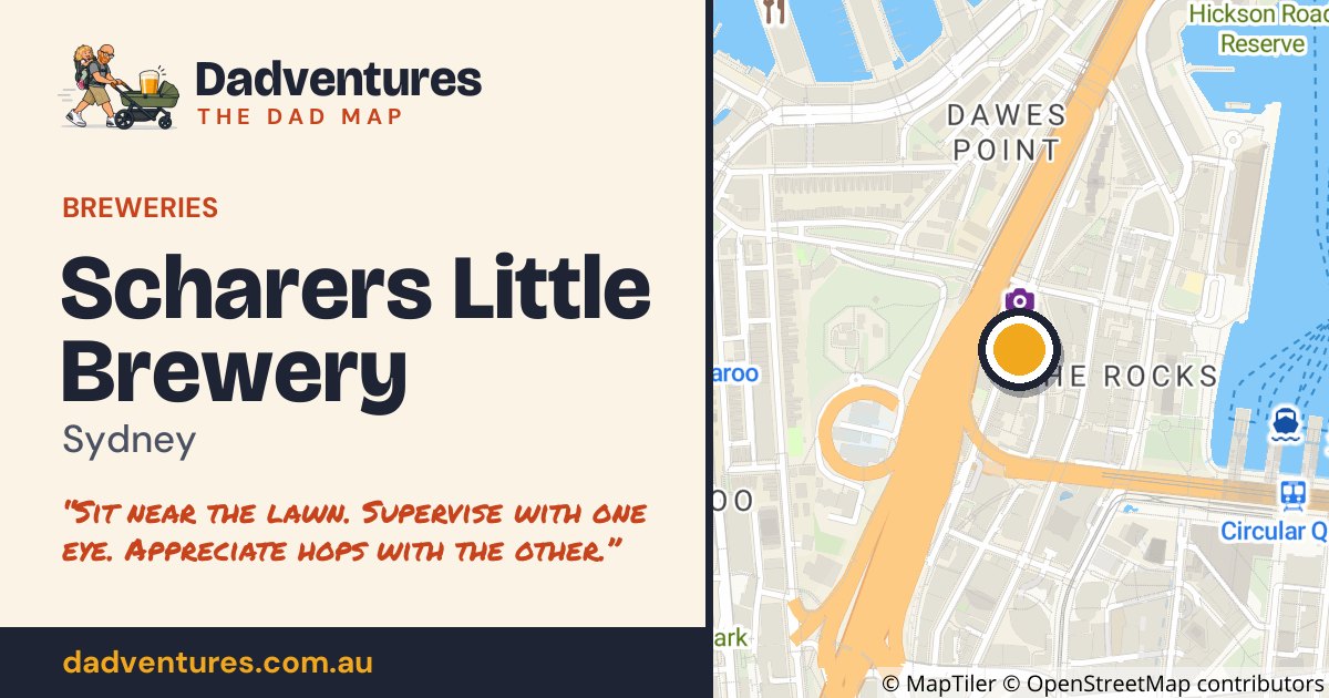 Scharers Little Brewery on the Dad Map