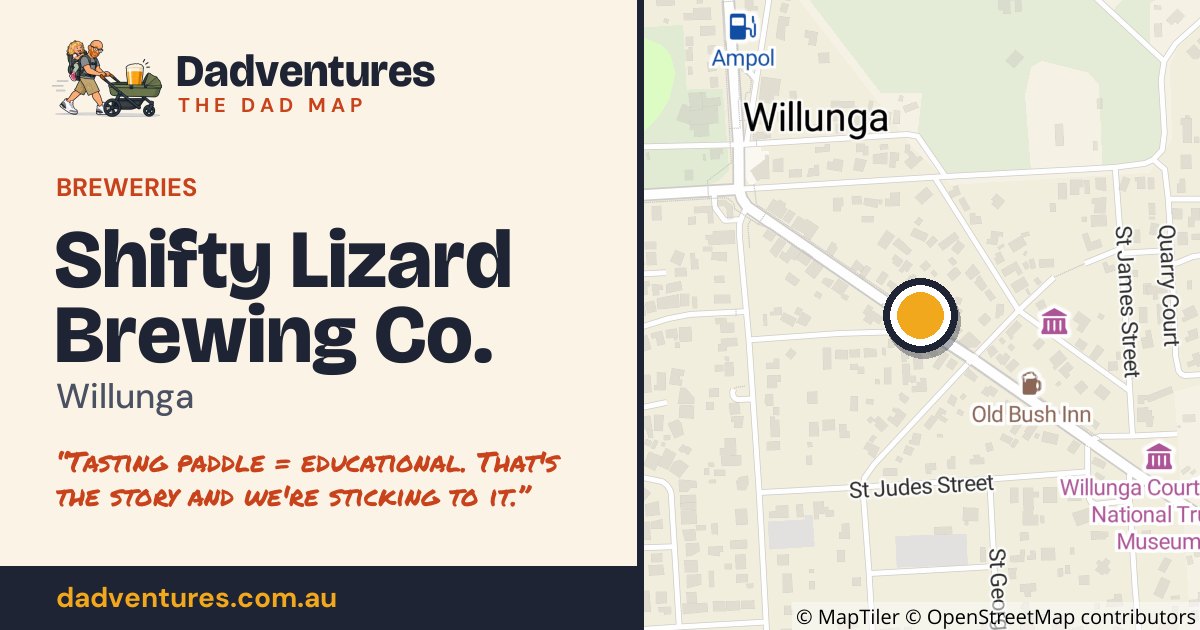 Shifty Lizard Brewing Co. on the Dad Map