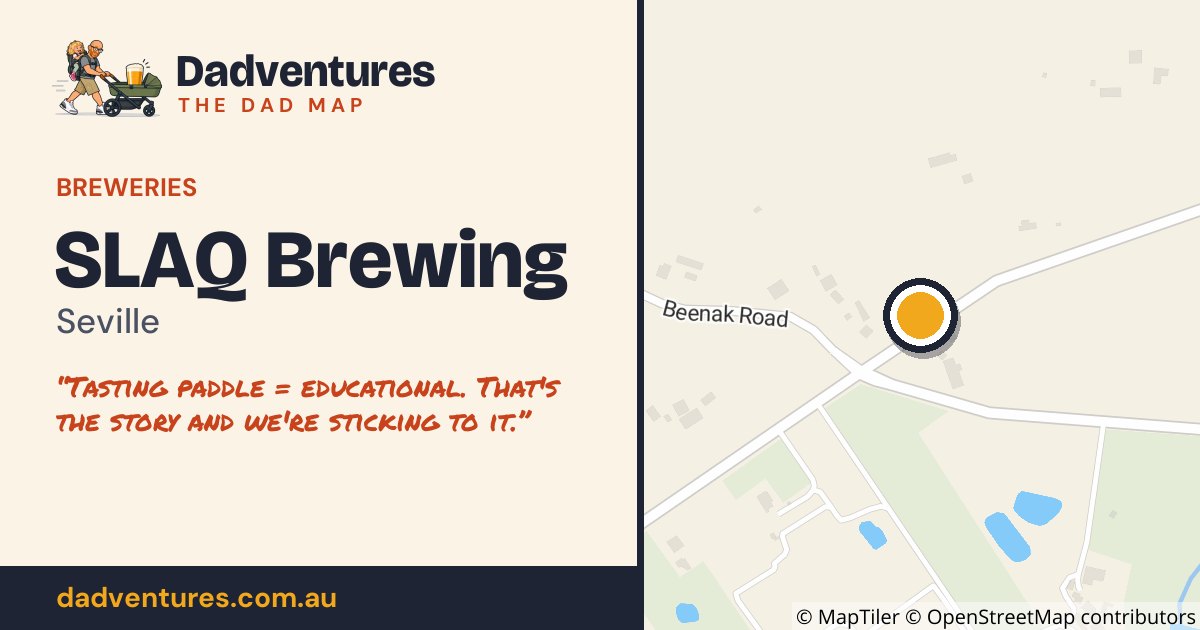 SLAQ Brewing on the Dad Map