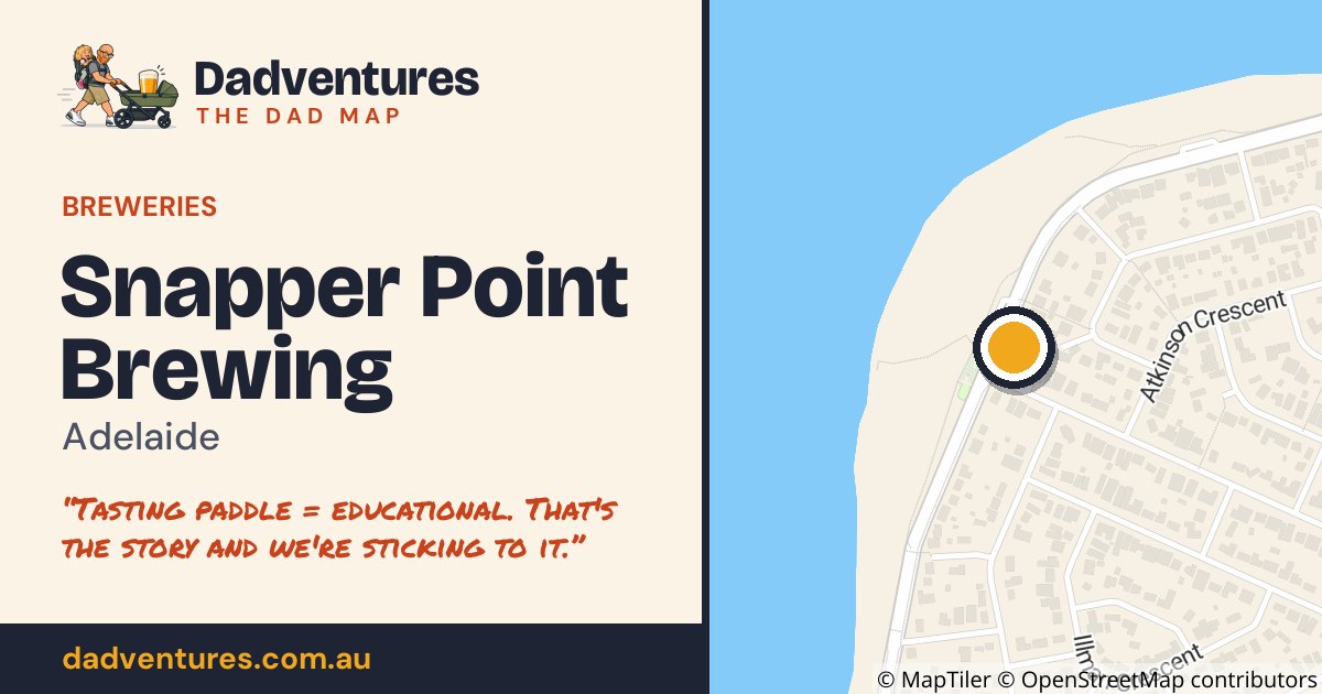 Snapper Point Brewing on the Dad Map