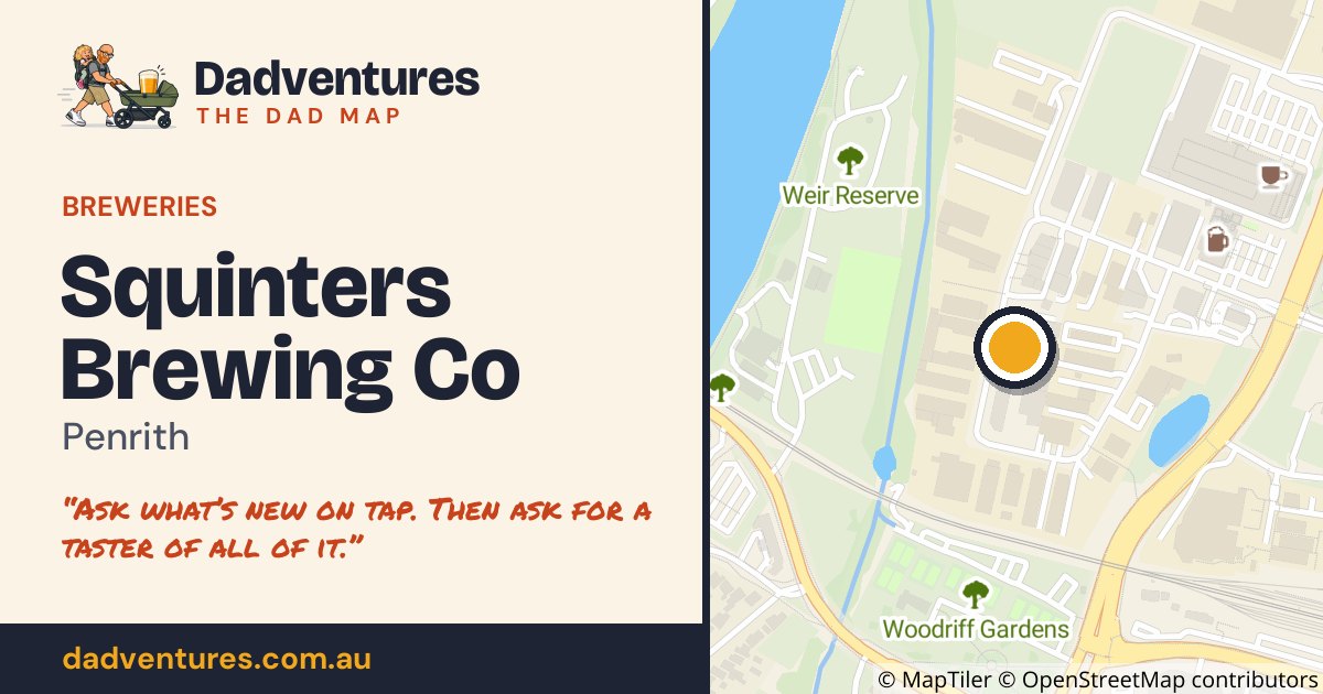 Squinters Brewing Co on the Dad Map