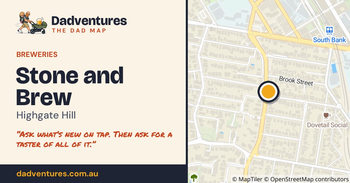 Stone and Brew on the Dad Map