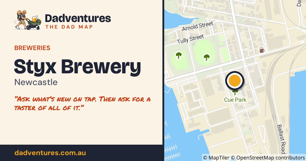 Styx Brewery on the Dad Map