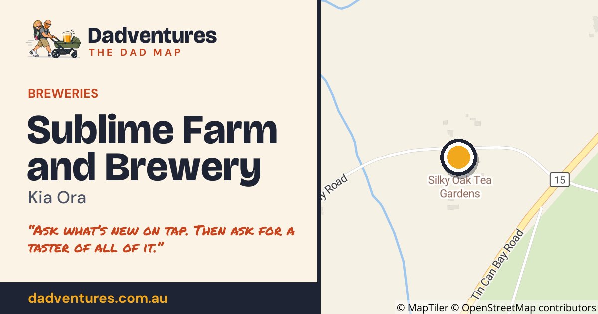 Sublime Farm and Brewery on the Dad Map