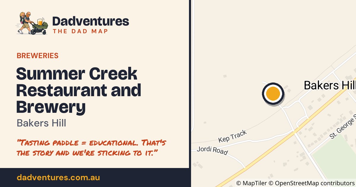 Summer Creek Restaurant and Brewery on the Dad Map