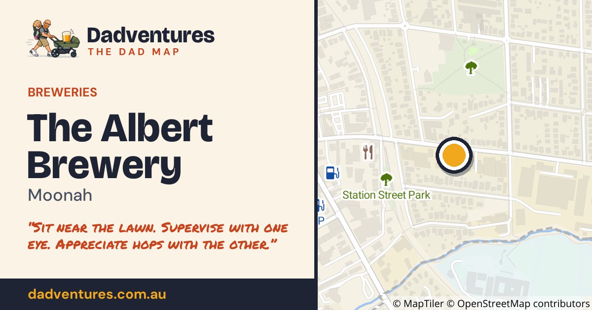 The Albert Brewery on the Dad Map