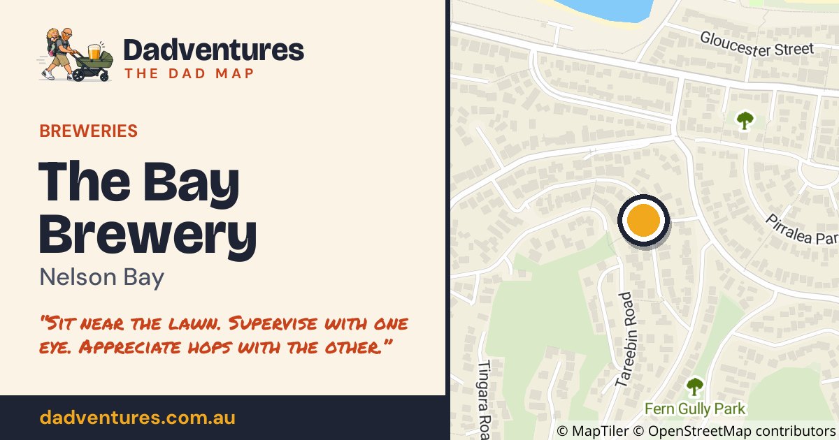 The Bay Brewery on the Dad Map