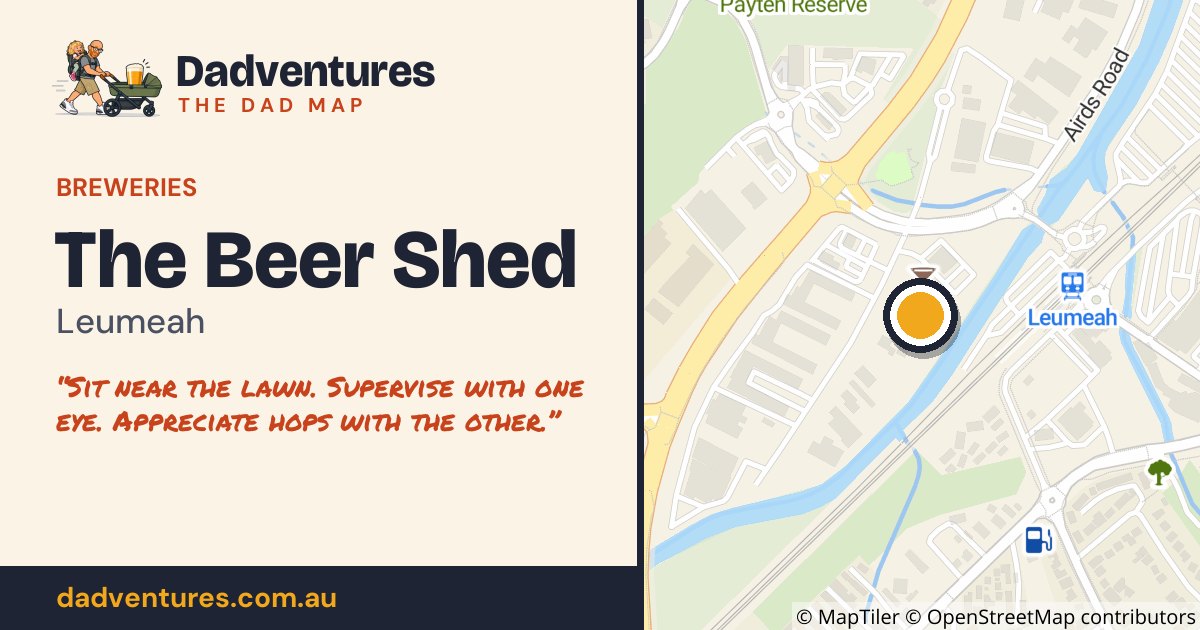 The Beer Shed on the Dad Map