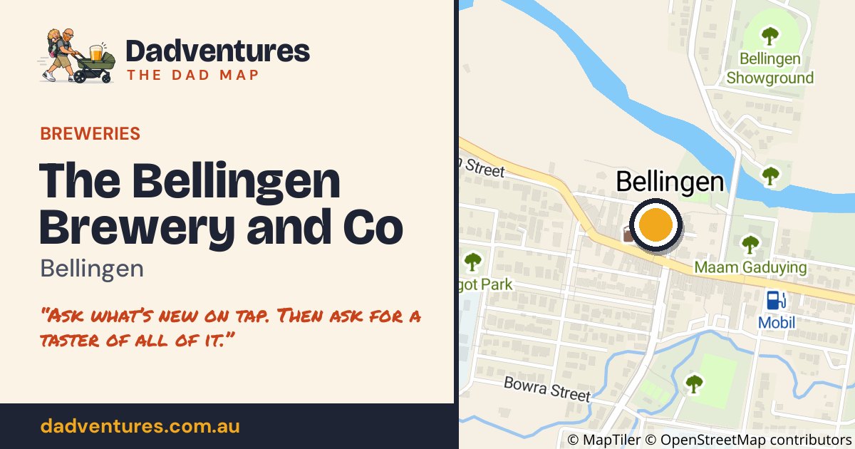 The Bellingen Brewery and Co on the Dad Map