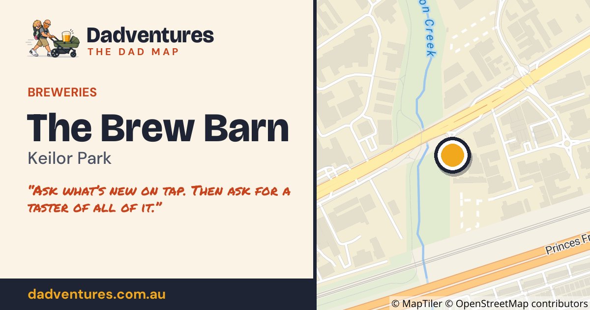 The Brew Barn on the Dad Map