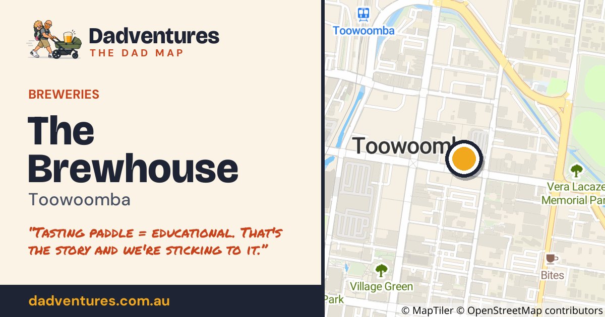 The Brewhouse on the Dad Map
