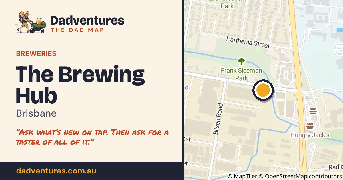 The Brewing Hub on the Dad Map