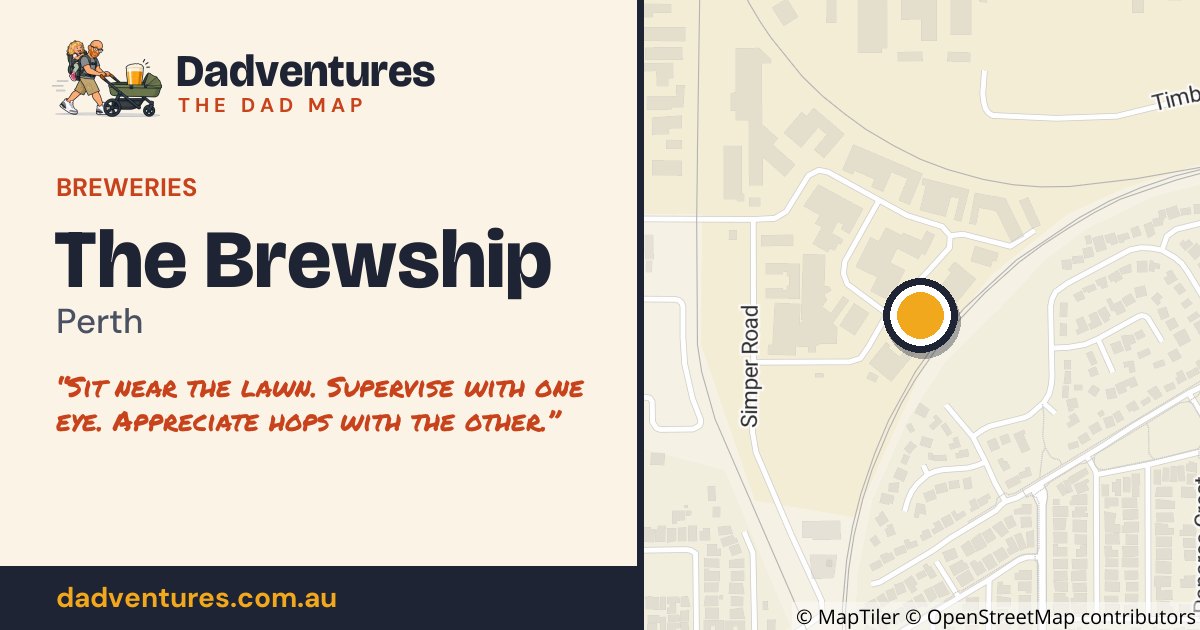 The Brewship on the Dad Map