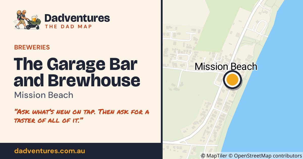 The Garage Bar and Brewhouse on the Dad Map