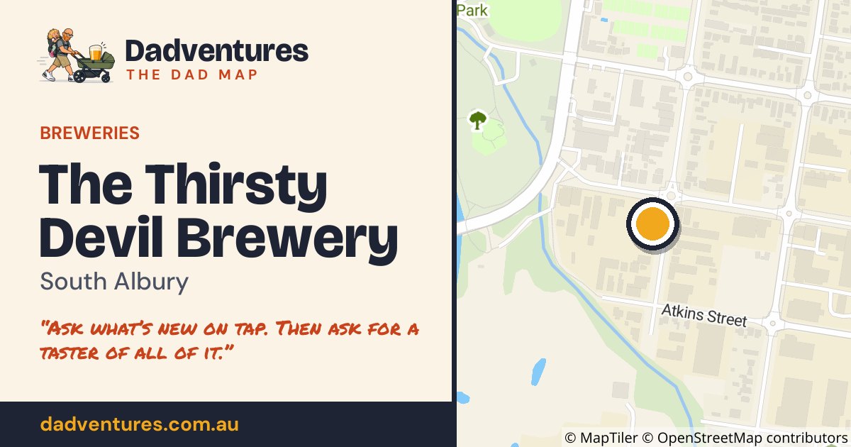 The Thirsty Devil Brewery on the Dad Map