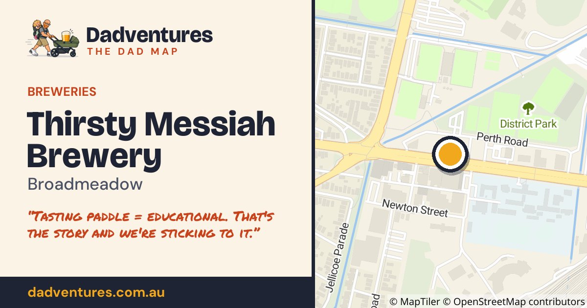 Thirsty Messiah Brewery on the Dad Map