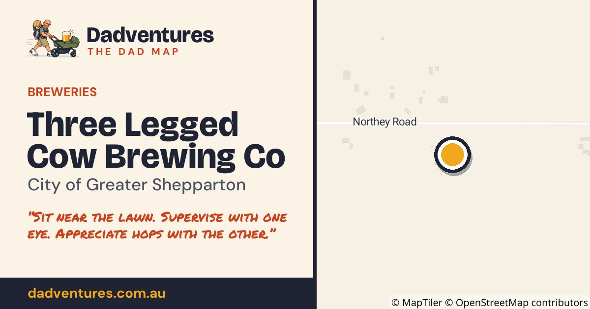 Three Legged Cow Brewing Co on the Dad Map
