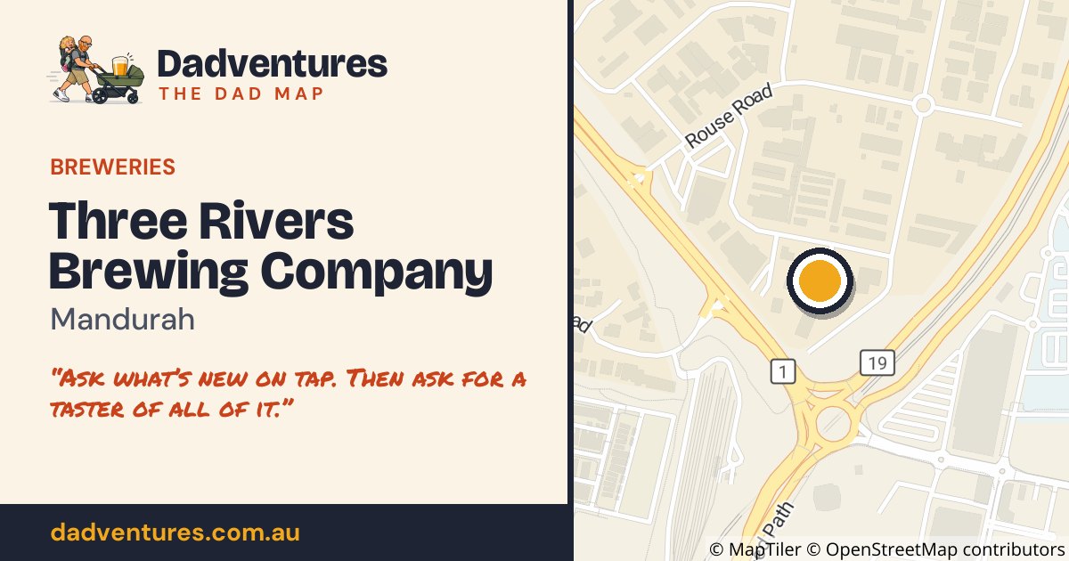 Three Rivers Brewing Company on the Dad Map