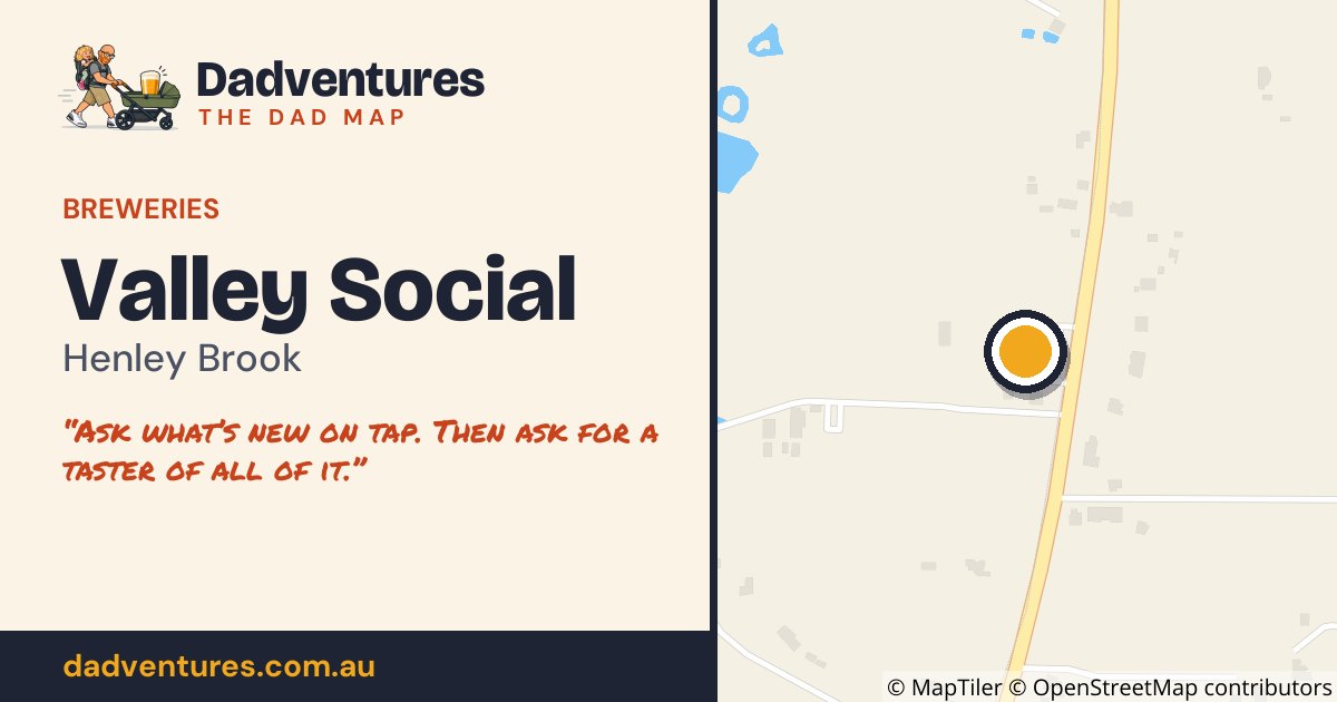 Valley Social on the Dad Map