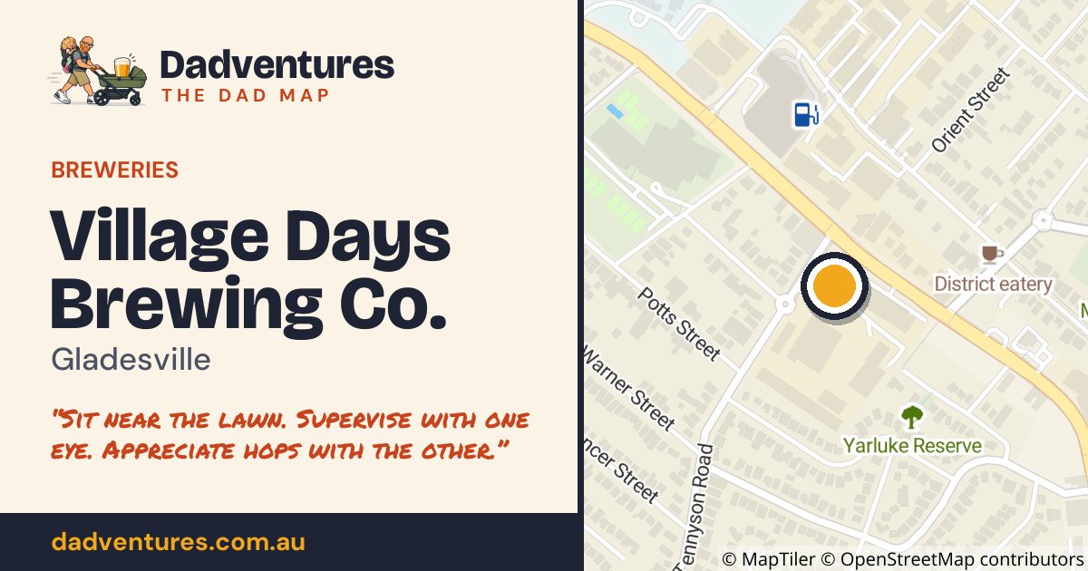 Village Days Brewing Co. on the Dad Map