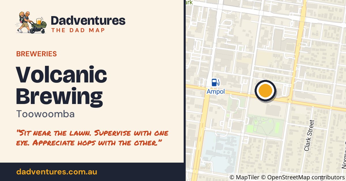 Volcanic Brewing on the Dad Map