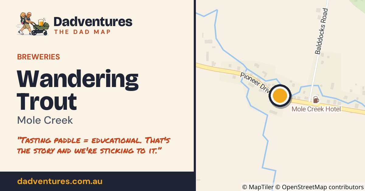 Wandering Trout on the Dad Map