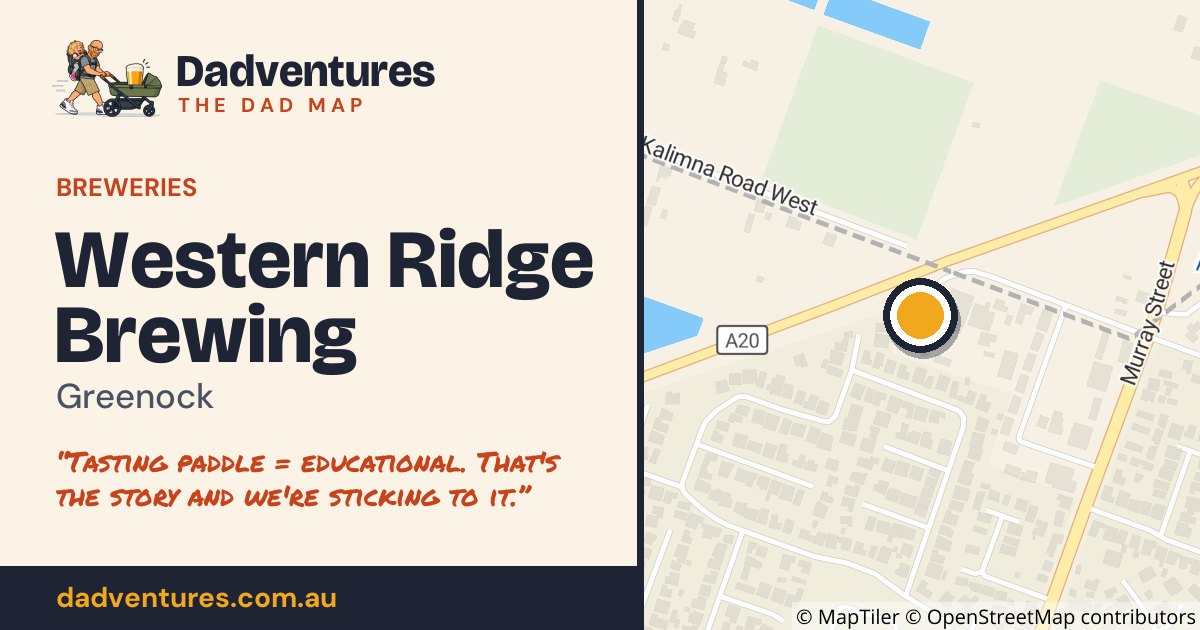 Western Ridge Brewing on the Dad Map