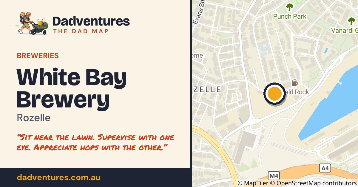 White Bay Brewery on the Dad Map