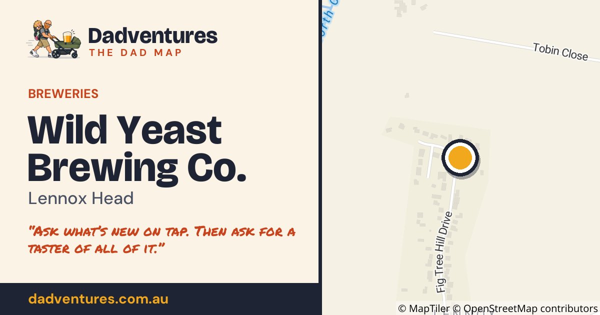 Wild Yeast Brewing Co. on the Dad Map