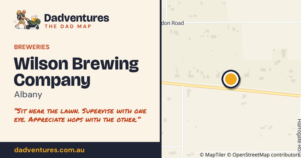 Wilson Brewing Company on the Dad Map