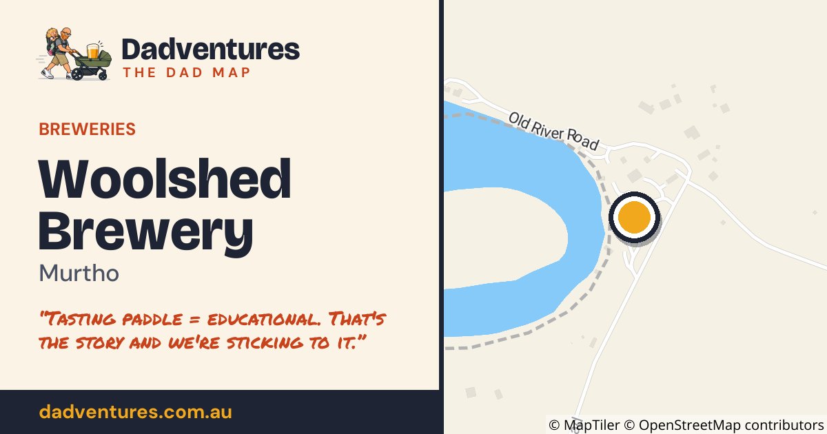 Woolshed Brewery on the Dad Map