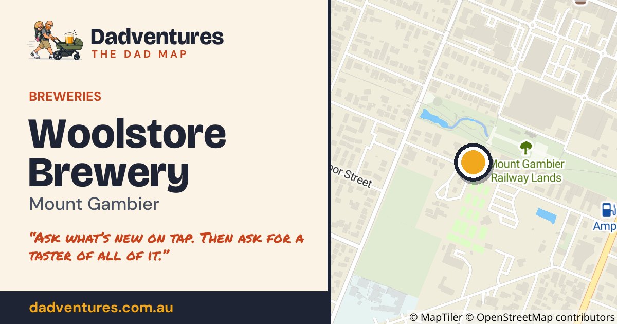 Woolstore Brewery on the Dad Map