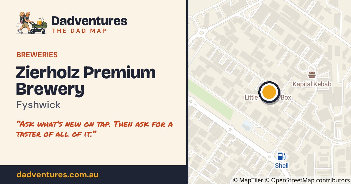 Zierholz Premium Brewery on the Dad Map