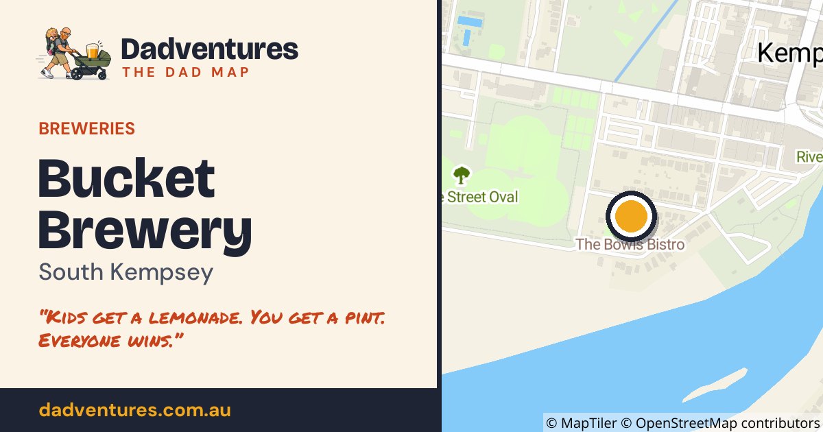 Bucket Brewery on the Dad Map